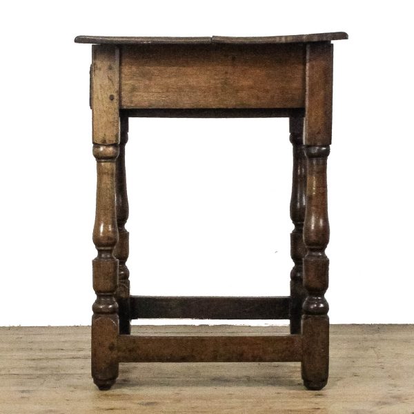 M-6644 Antique 18th Century Oak Side Table (4)
