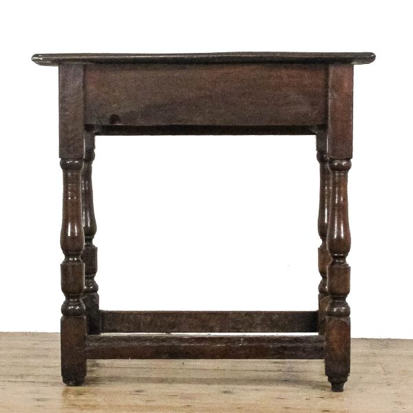 M-6644 Antique 18th Century Oak Side Table (5)