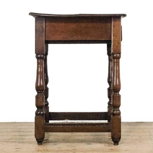 M-6644 Antique 18th Century Oak Side Table (6)