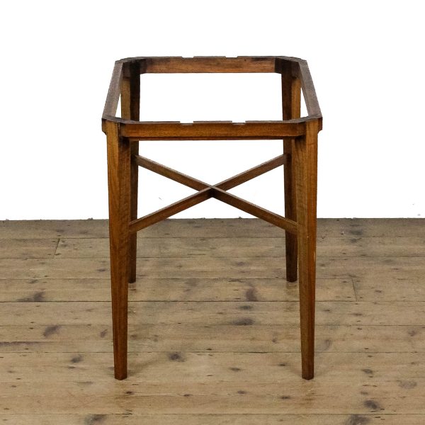 M-6645 Antique Marquetry Tray on Stand Side Table (10)