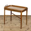 M-6645 Antique Marquetry Tray on Stand Side Table (4)