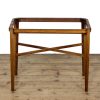 M-6645 Antique Marquetry Tray on Stand Side Table (9)