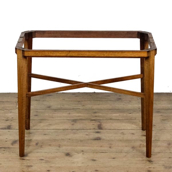M-6645 Antique Marquetry Tray on Stand Side Table (9)