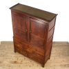 M-6653 Antique Large Oak Linen Press Cupboard (10)