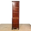 M-6653 Antique Large Oak Linen Press Cupboard (11)
