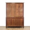 M-6653 Antique Large Oak Linen Press Cupboard (14)