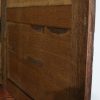 M-6653 Antique Large Oak Linen Press Cupboard (5)