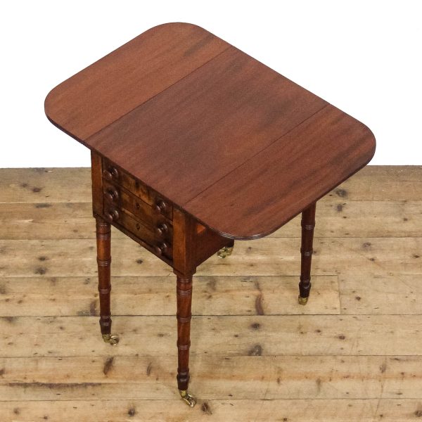 M-6658 Antique Victorian Mahogany Worktable (13)