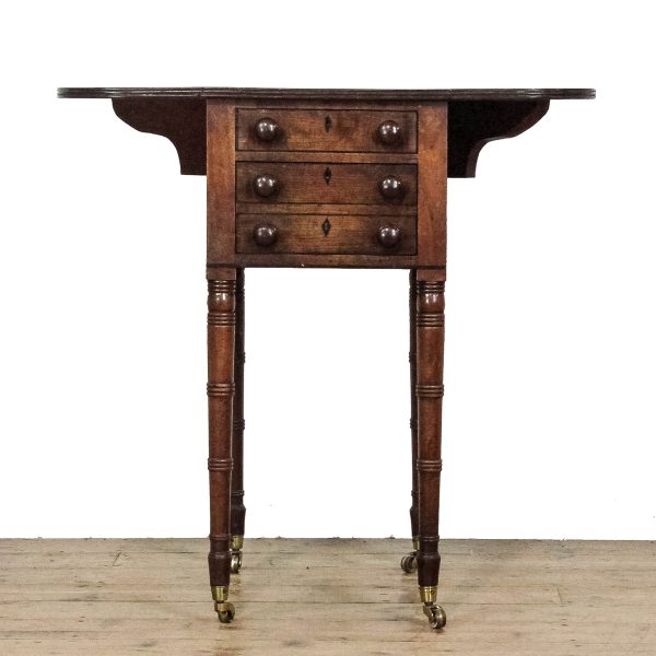 M-6658 Antique Victorian Mahogany Worktable (14)