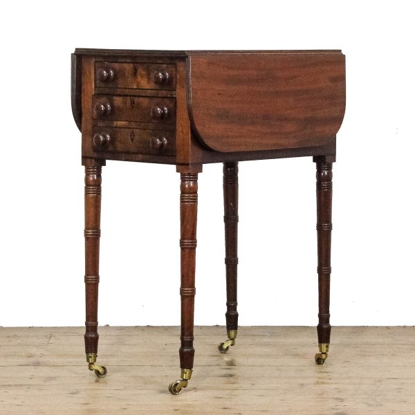 M-6658 Antique Victorian Mahogany Worktable (8)