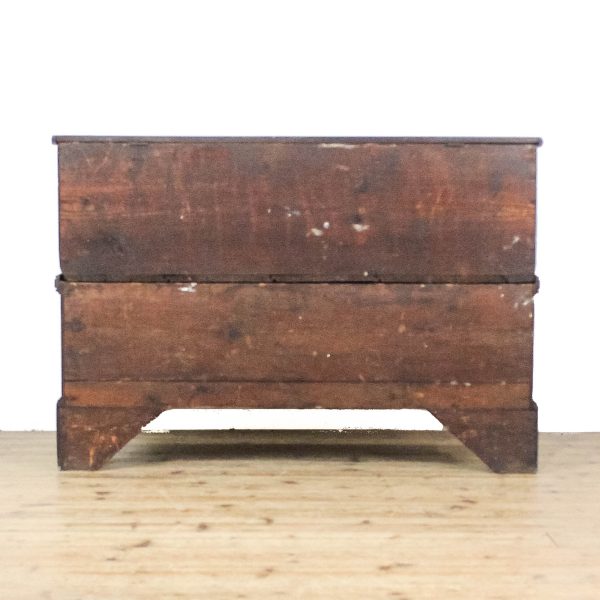 M-6662 Antique 18th Century Oak Coffer on Stand (11)