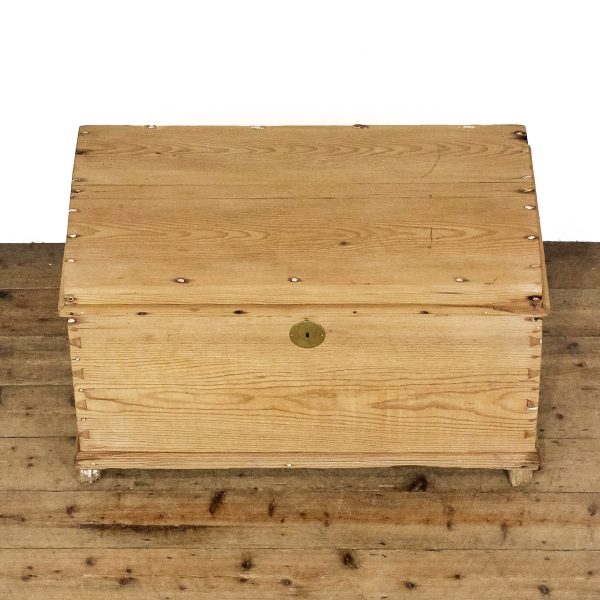 M-6664 Antique Pine Domed Top Trunk (8)