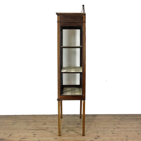 M-6671 Antique Edwardian Mahogany Glass Cabinet (7)