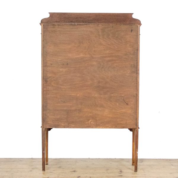 M-6671 Antique Edwardian Mahogany Glass Cabinet (8)