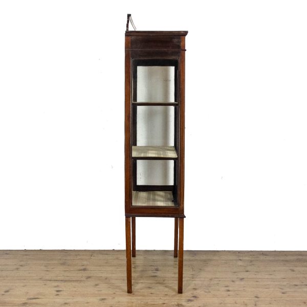 M-6671 Antique Edwardian Mahogany Glass Cabinet (9)