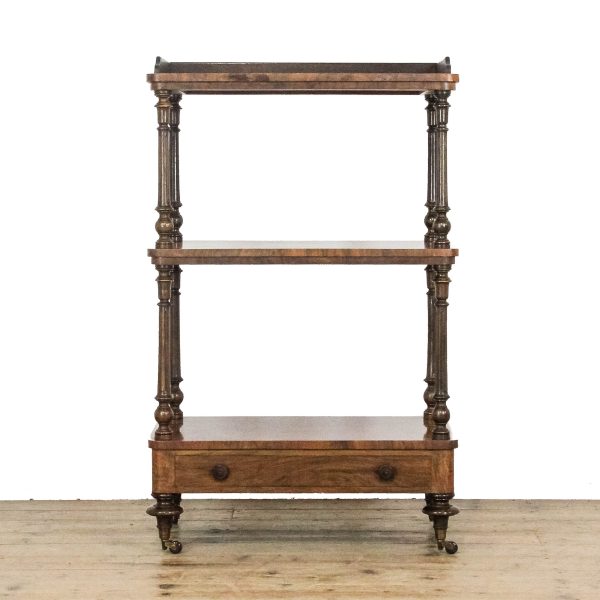M-6677 Antique Victorian Walnut Whatnot (2)