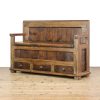 M-6680 Rustic Pine Settle with Drawers (4)