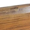 M-6682 Rustic Pine Settle Bench with Drawers (1)