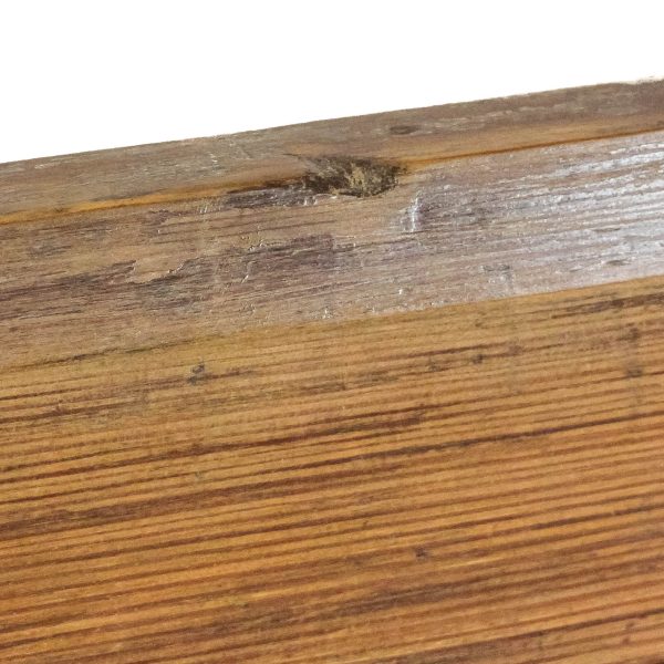 M-6682 Rustic Pine Settle Bench with Drawers (1)