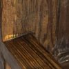 M-6682 Rustic Pine Settle Bench with Drawers (2)