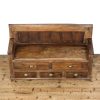 M-6682 Rustic Pine Settle Bench with Drawers (4)