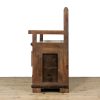 M-6682 Rustic Pine Settle Bench with Drawers (6)