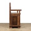 M-6682 Rustic Pine Settle Bench with Drawers (8)