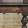 M-6692 Antique Victorian Carved Oak Hall Bench (9)
