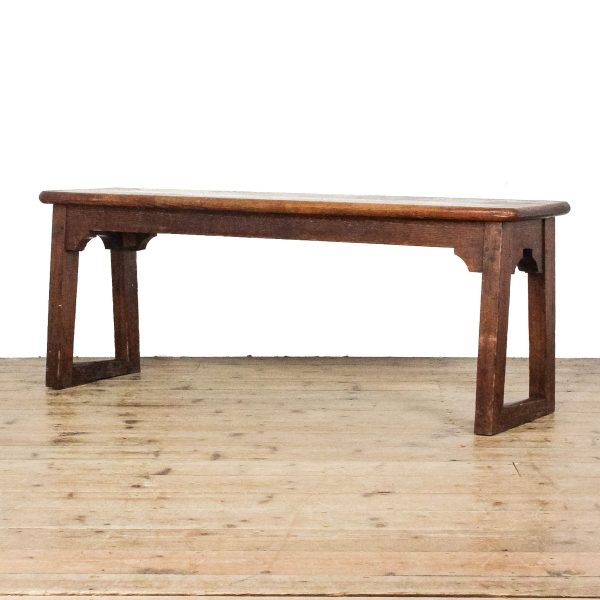 M-6706 Antique Pine Chapel Bench (4)