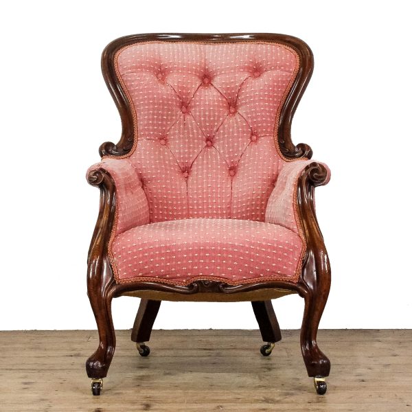 M-6709 Antique Victorian Upholstered Armchair (2)