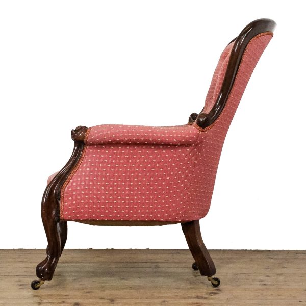 M-6709 Antique Victorian Upholstered Armchair (4)