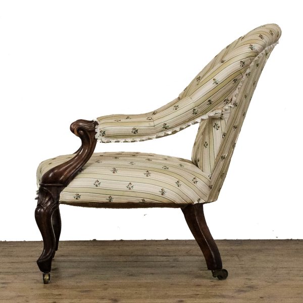 M-6712 Antique Victorian Upholstered Armchair (4)