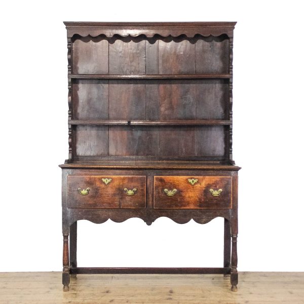 M-6604 Antique Georgian Oak Cottage Dresser (2)