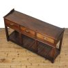 M-6654A Antique South Wales Oak Dresser Base (4)