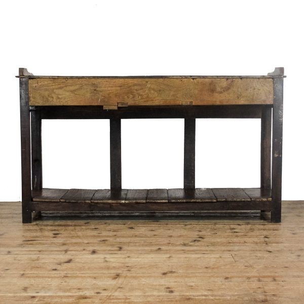 M-6654A Antique South Wales Oak Dresser Base (6)