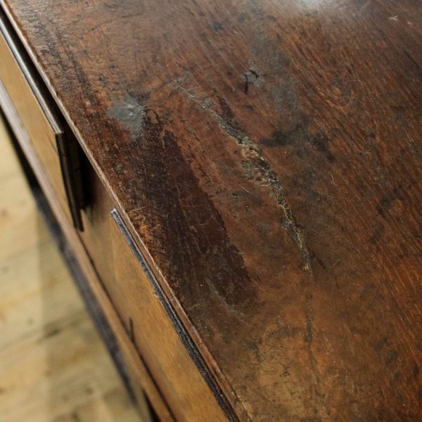 M-6654A Antique South Wales Oak Dresser Base (9)