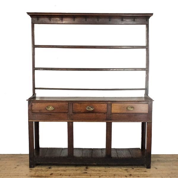 M-6654B Antique South Wales Oak Dresser (2)