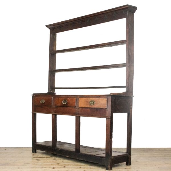 M-6654B Antique South Wales Oak Dresser (4)
