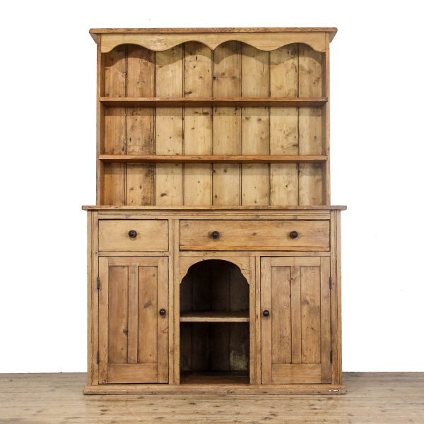M-6683 Antique Victorian Pine Kitchen Dresser (4)
