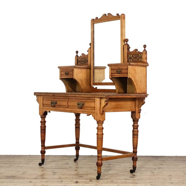 M-6686 Antique Edwardian Pine Dressing Table (8)