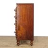 M-6698 Antique Victorian Mahogany Bow Front Chest of Drawers (5)