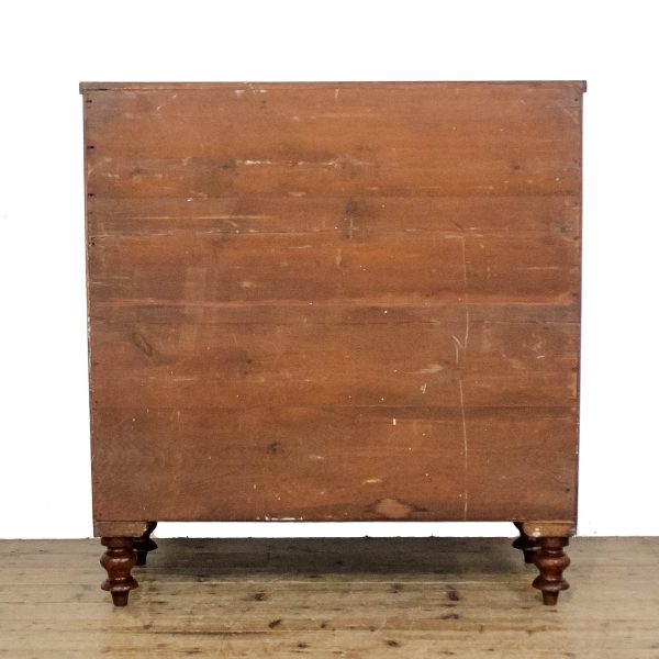M-6698 Antique Victorian Mahogany Bow Front Chest of Drawers (6)