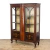 M-6705 Antique Edwardian Glass Display Cabinet (2)