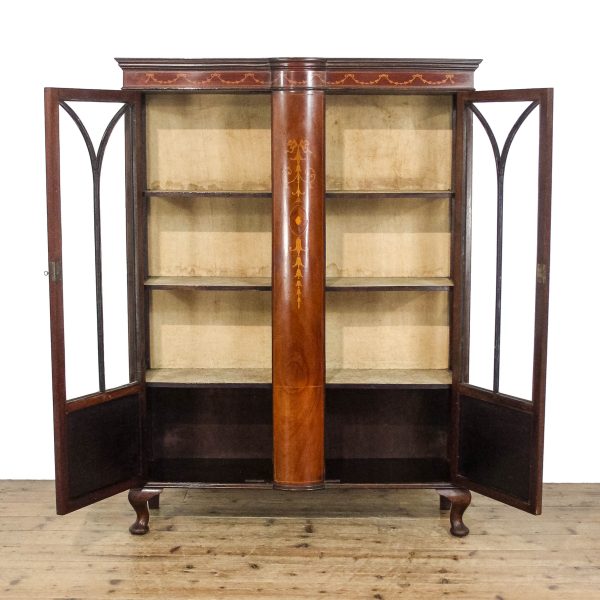 M-6705 Antique Edwardian Glass Display Cabinet (4)