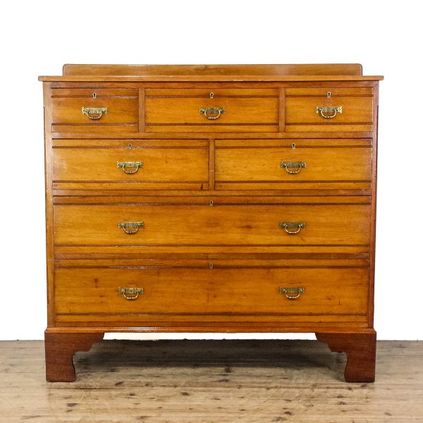 M-6714 Antique Victorian Walnut and Mahogany Chest of Drawer