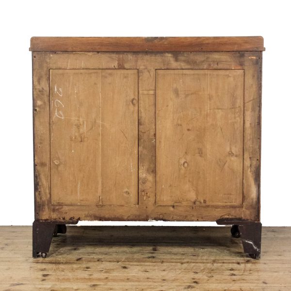 M-6714 Antique Victorian Walnut and Mahogany Chest of Drawer (7)