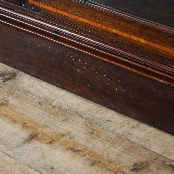 M-6716 Antique Edwardian Mahogany Glazed Side Cabinet (1)