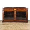 M-6716 Antique Edwardian Mahogany Glazed Side Cabinet (2)
