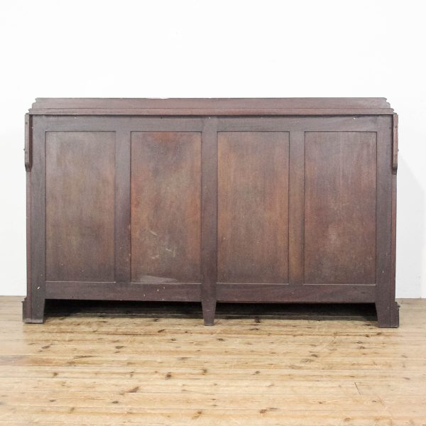 M-6716 Antique Edwardian Mahogany Glazed Side Cabinet (6)