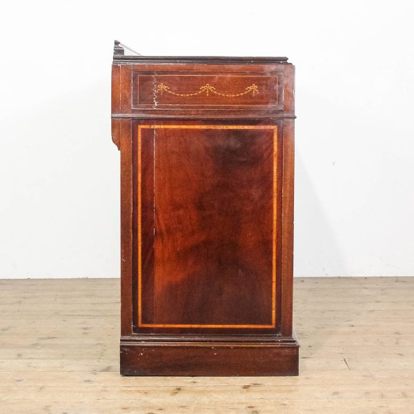 M-6716 Antique Edwardian Mahogany Glazed Side Cabinet (7)